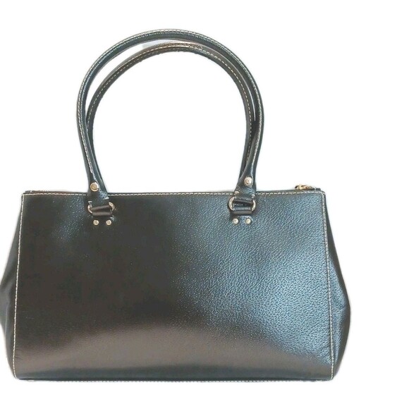 Kate Spade Black Leather Wellesley Martine Shoulder Bag Large Corpcore Business - Picture 2 of 14